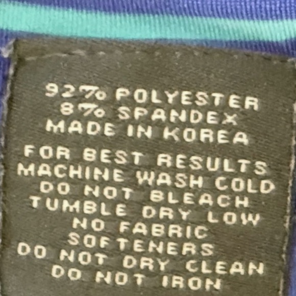 Turtleson Men’s Polo Shirt Bundle Size Small | Navy & Striped | Golf Performance - Picture 9 of 10